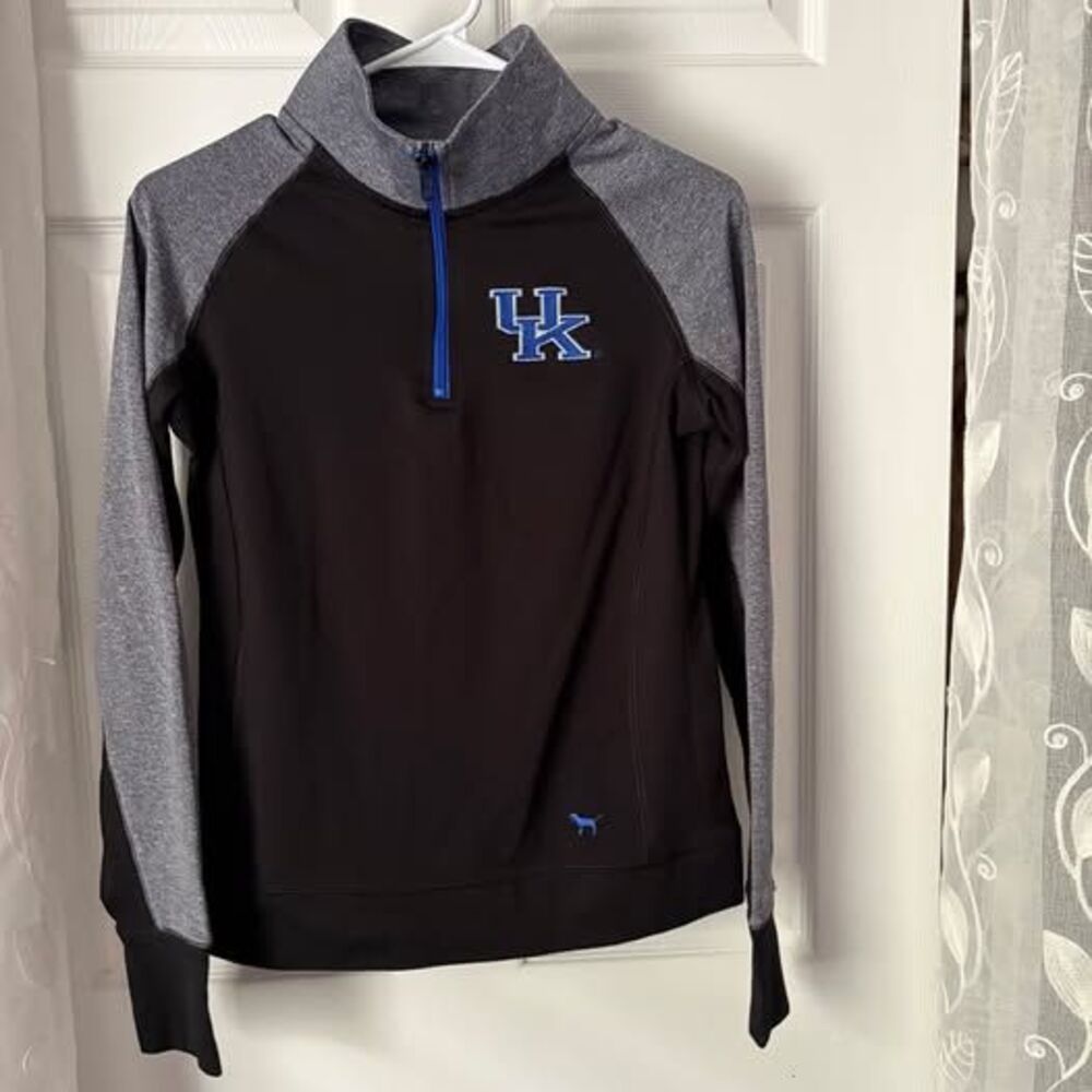 Victorias Secret PINK Kentucky Wildcats Quarter Zip Pullover Womens Size M